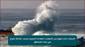 الأرصاد تحذر اليوم من اضطراب الملاحة البحرية بسبب نشاط الرياح على هذه المناطق